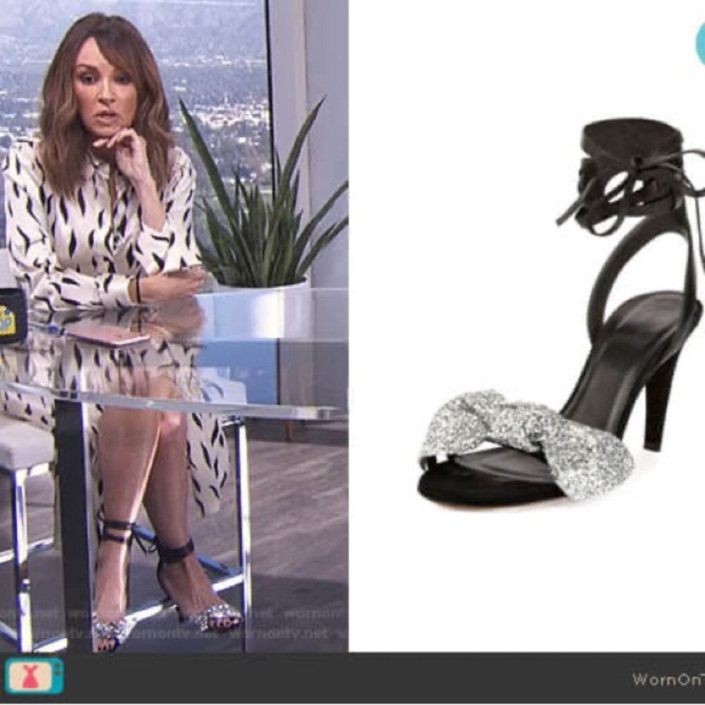 Isabel Marant $620 Glitter Bow Heels NWT